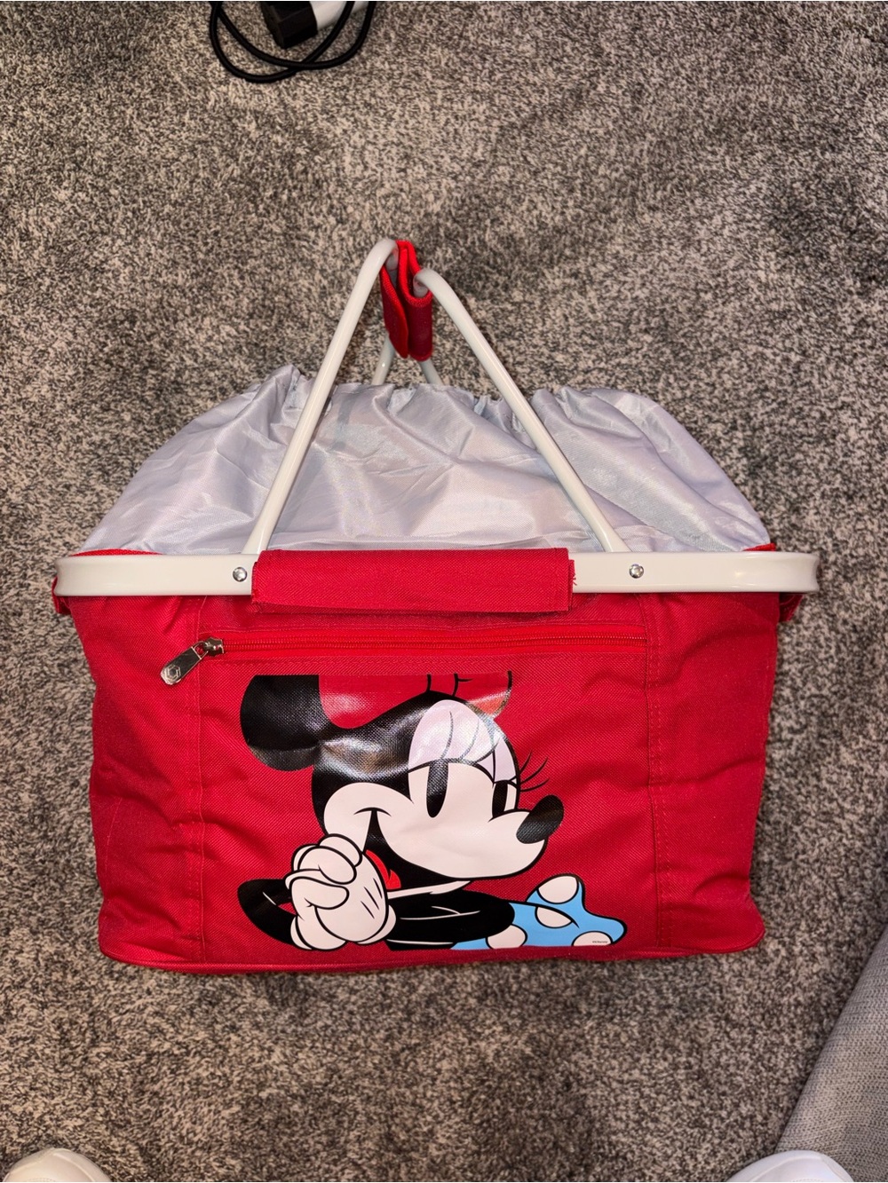 Minnie Mouse - 'Metro Basket' Collapsible Cooler Tote Red